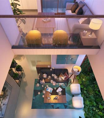 Courtyards, Skylights and the Art of Double-Height Living